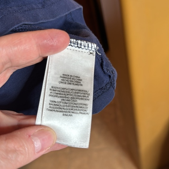 Polo Ralph Lauren Colour-Changing 100% Cotton Navy Blue Tee Size Large - Picture 6 of 8